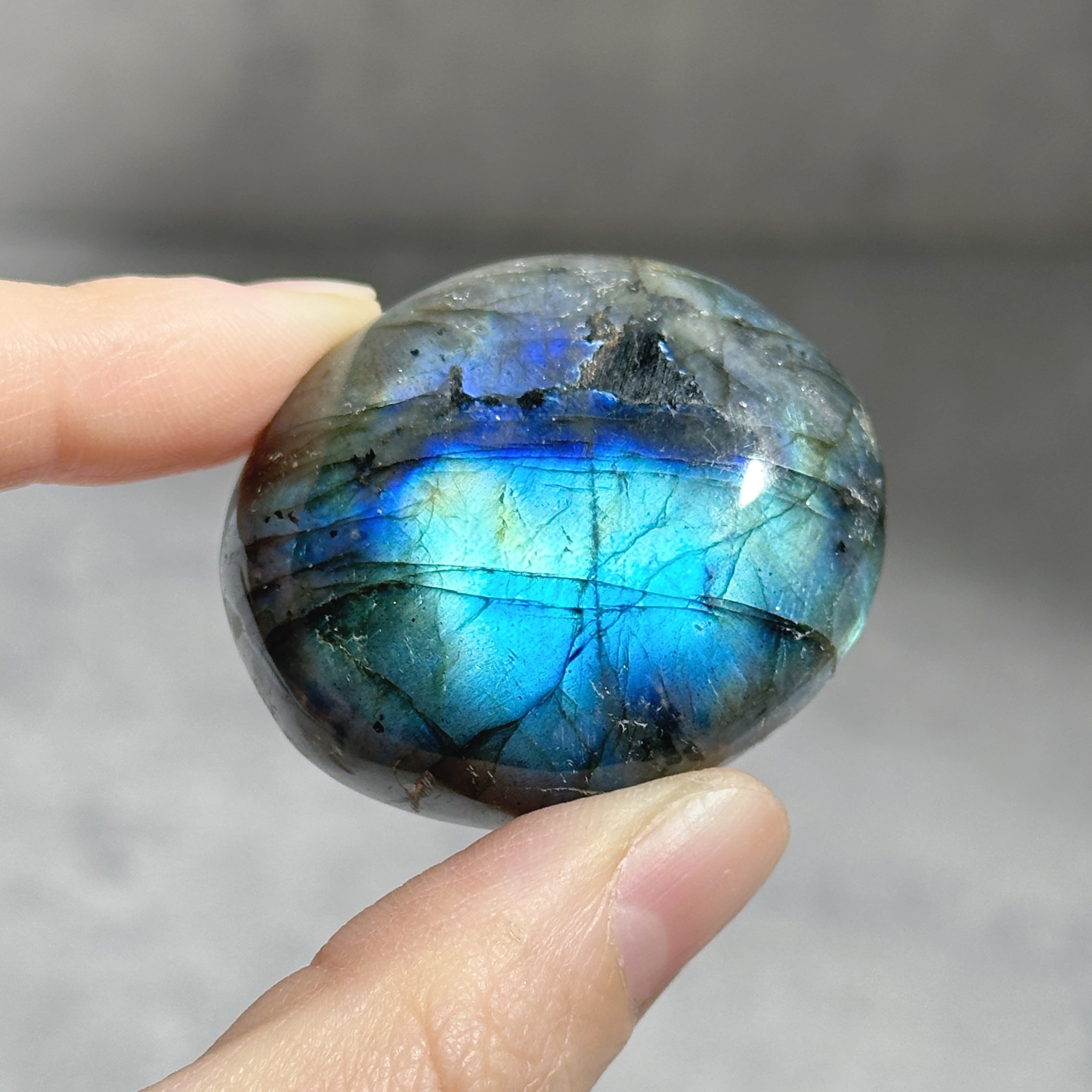ラブラドライト パームストーン23◇ Labradorite palm stone ◇天然石