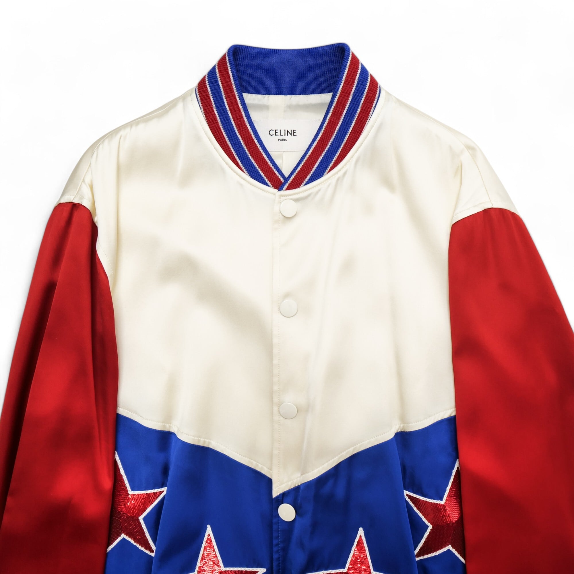CELINE セリーヌ エディスリマン レーヨンジャケット ブルゾン 星柄