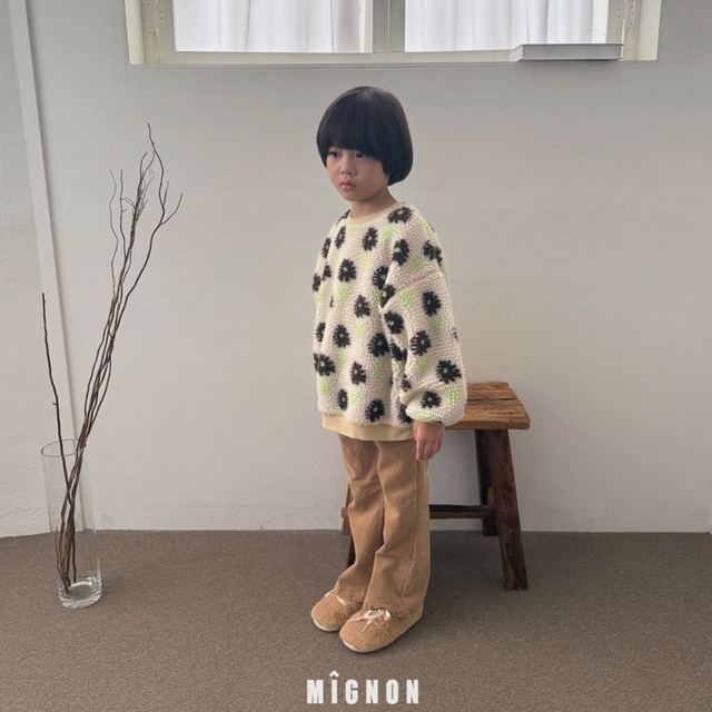 フローラルボアトレーナー ※ジュニアsize 【mignon】