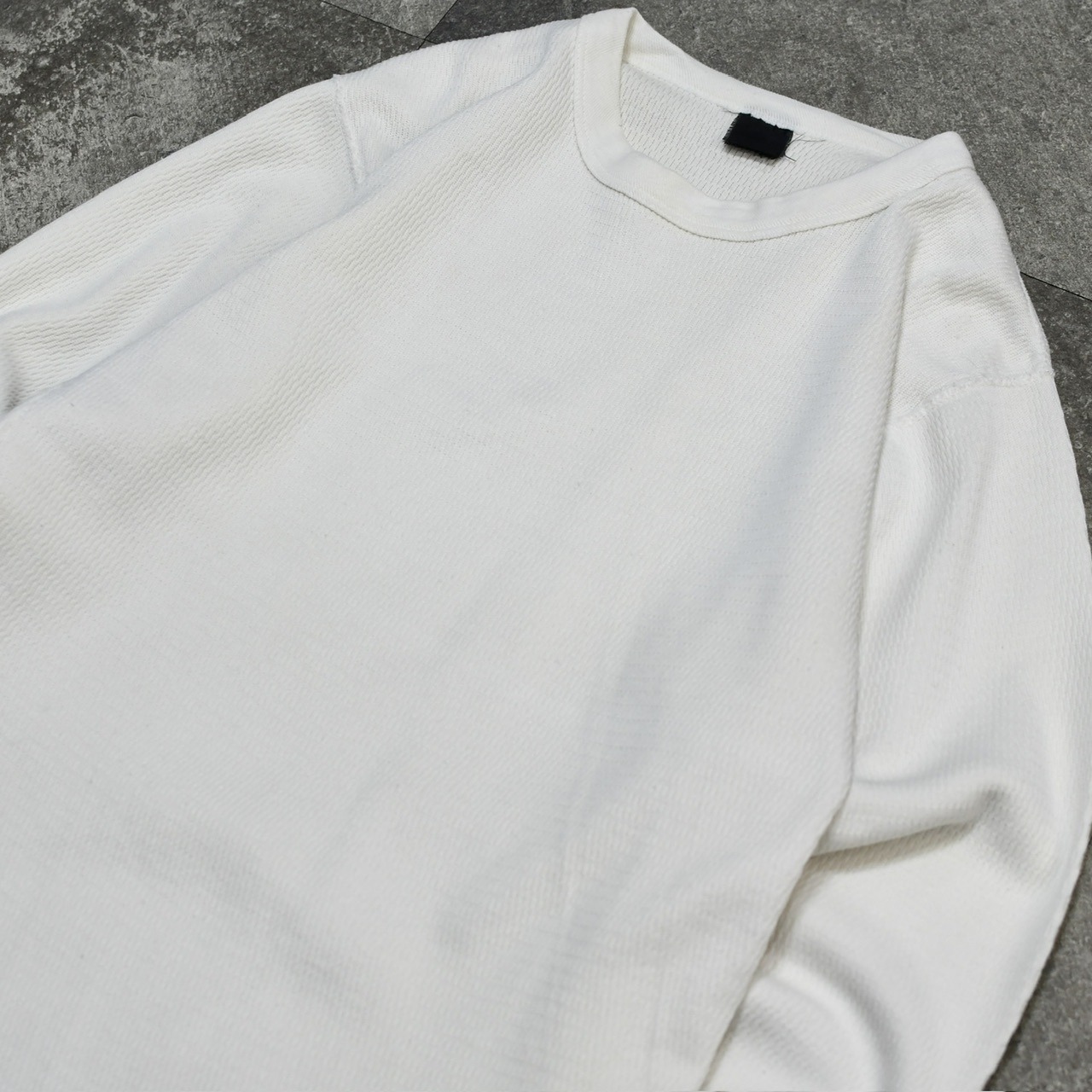 thermal long sleeve tee white