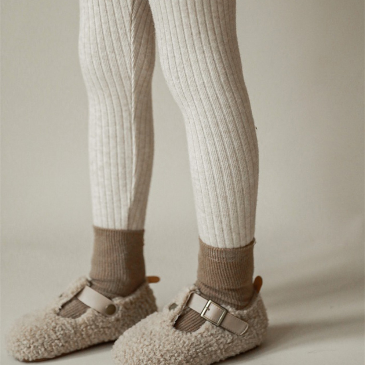 ピュアカラーリブレギンス5色