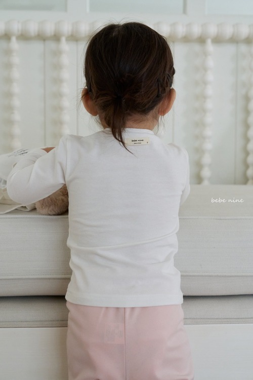 [bebenine] soft mock neck tee