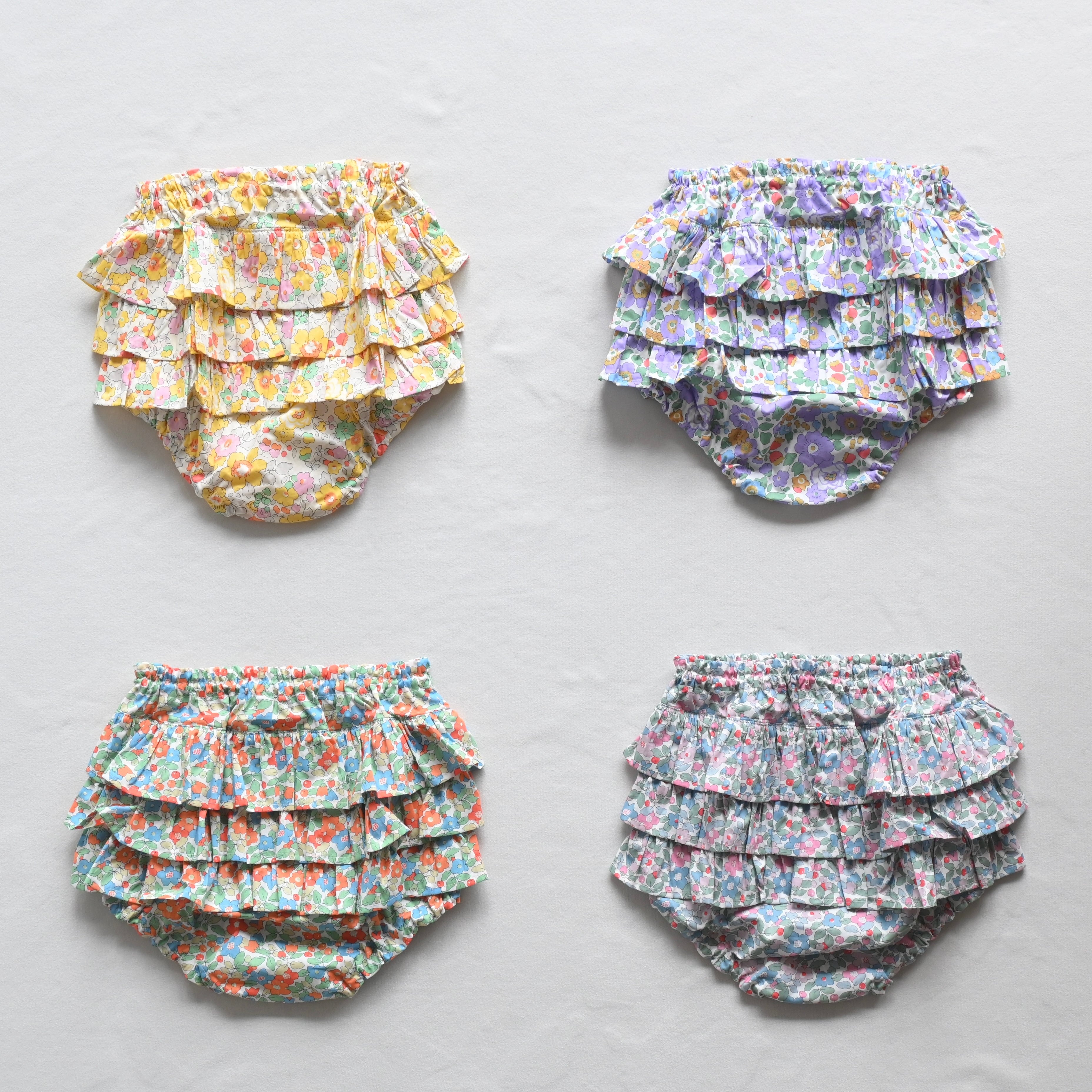 《mimi poupons》フリルパンツ LIBERTY / onesize(70-90cm)