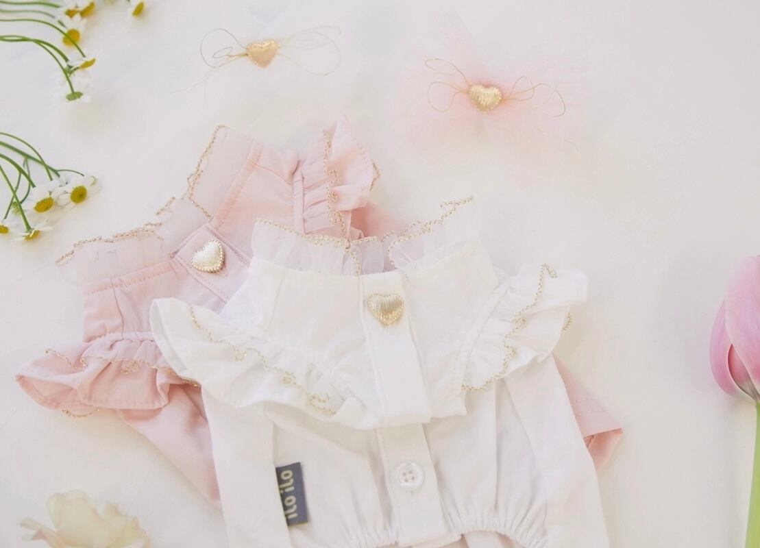 《予約》IL0030 Shiny Pintuck Blouse (全2色)