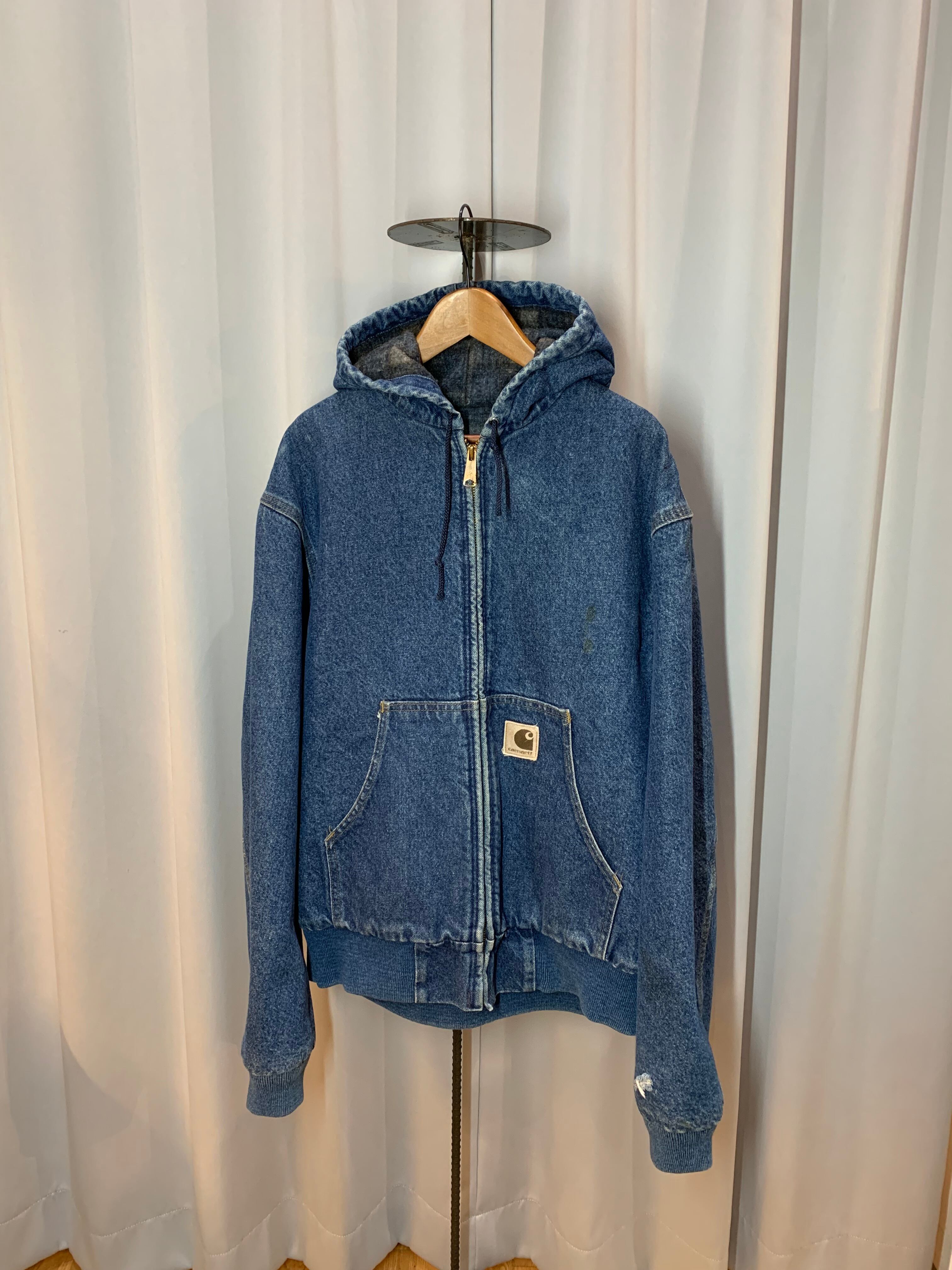 e*a様 80s USA carhartt denim active jacke 80's~90's 