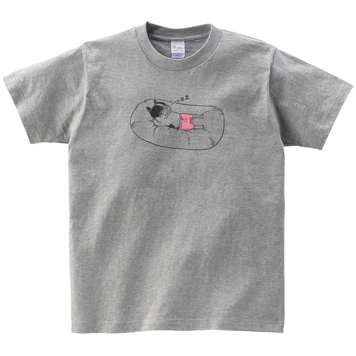 フレブル お昼寝 Tシャツ dog36  イラスト 犬 フレンチブルドッグ ゆるい うたたね