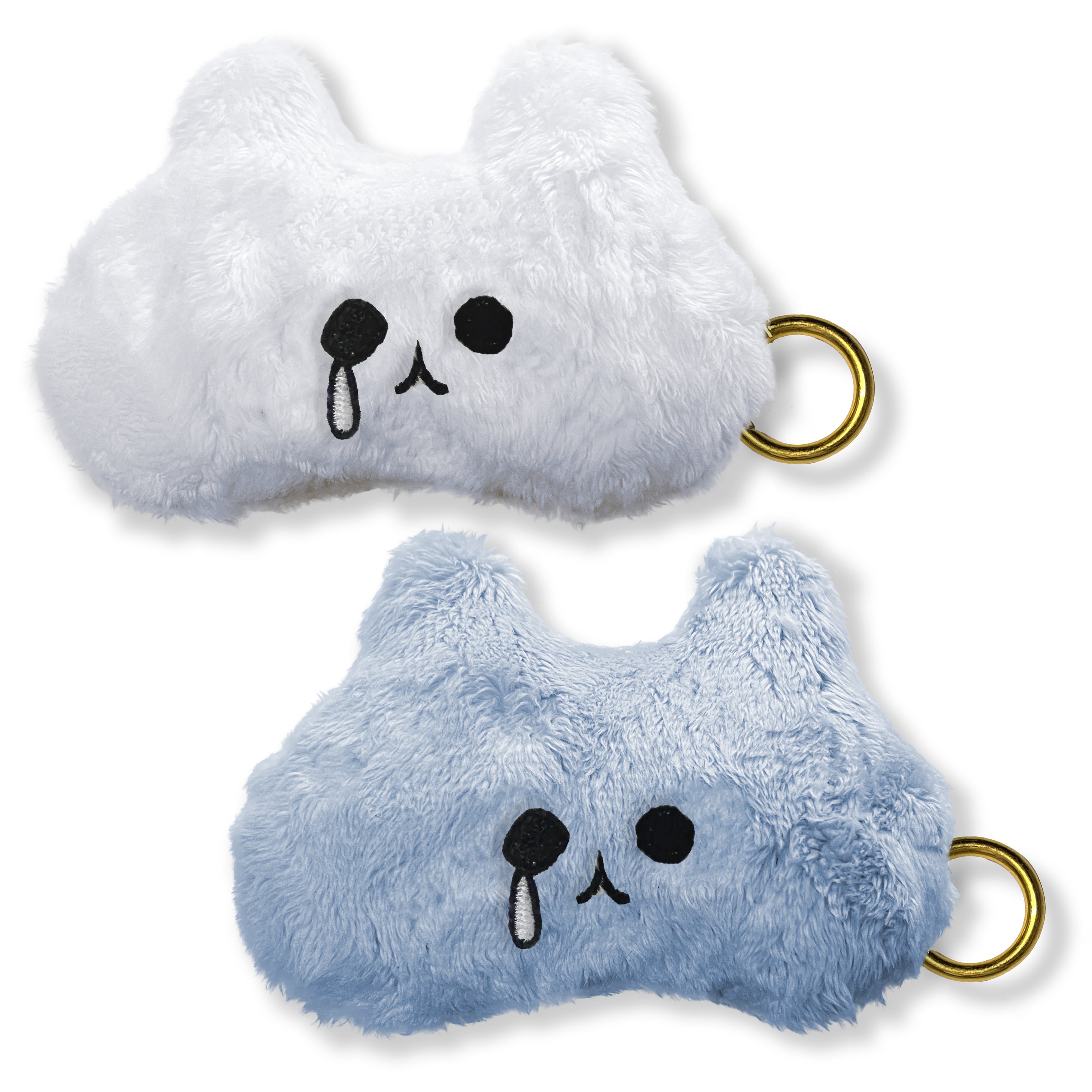 涙を流すねこのてづくりぬいぐるみキーチェーン | 花原史樹の