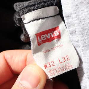 美品 32×32 Levi’s 501 USA 93年 サルファーブラック デニムパンツ リーバイス