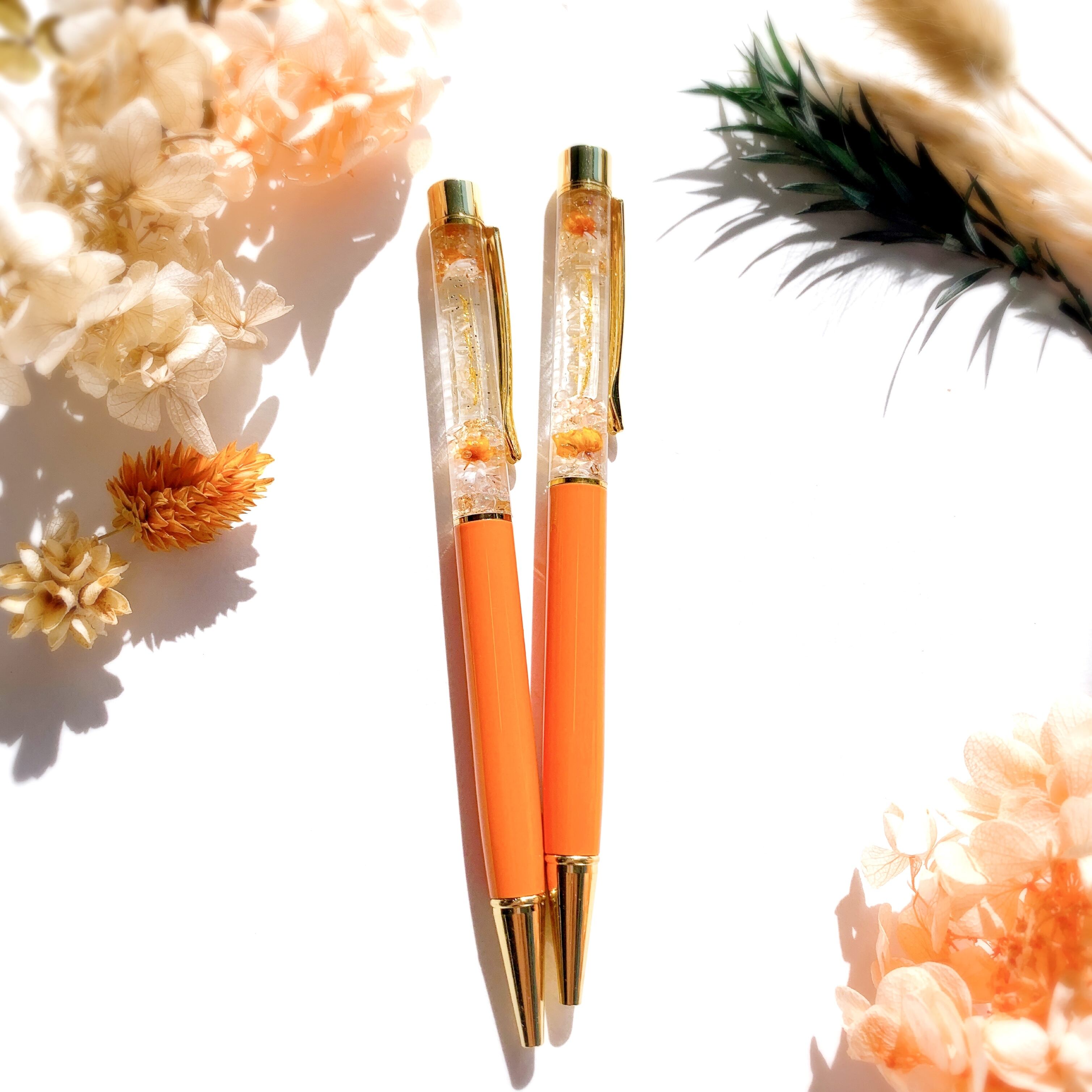 N132 / カスタムボールペン 天然石 シトリン N132 / カスタムボールペン 天然石 シトリン