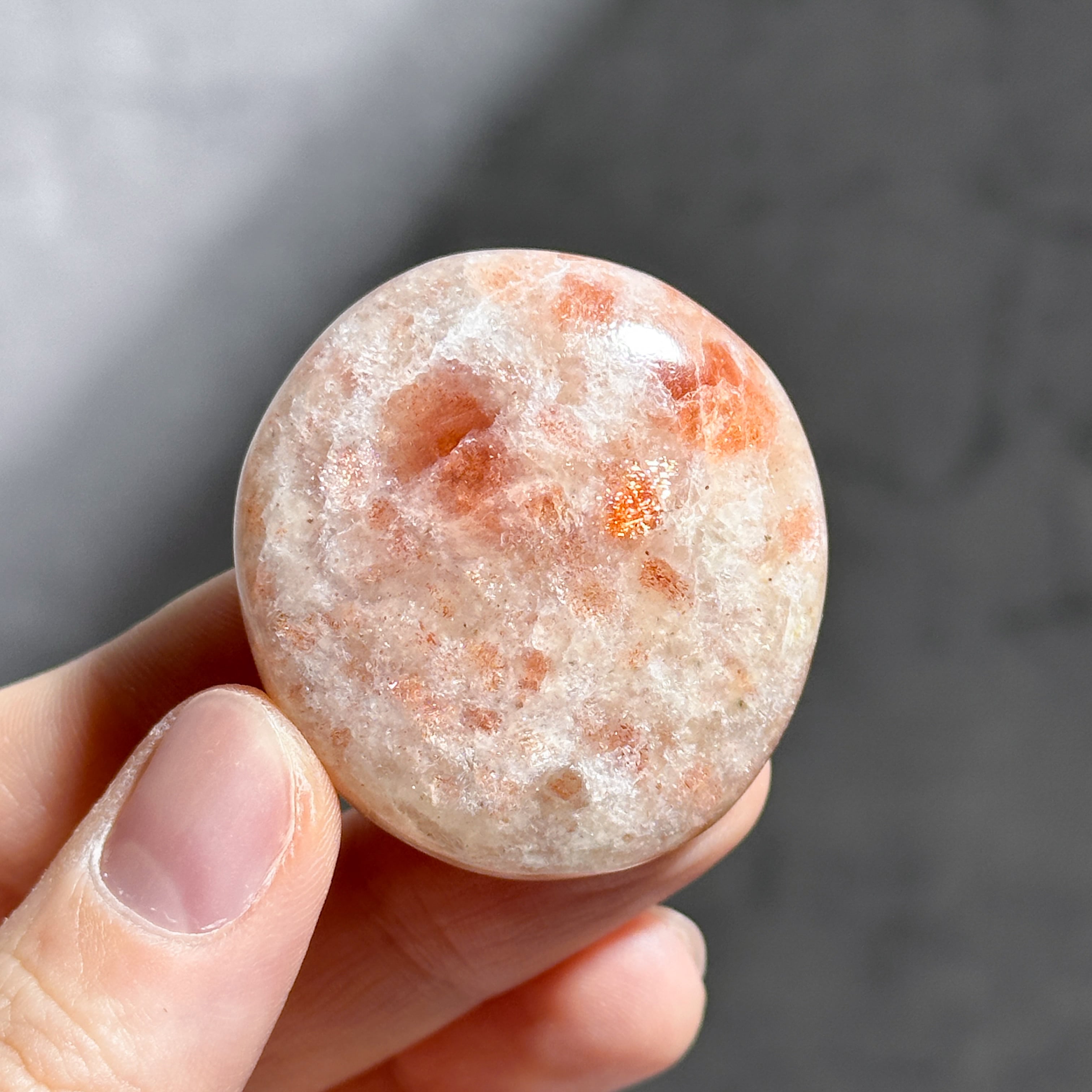 サンストーン パーム 32◇Sun Stone◇ 天然石・鉱物・パワーストーン