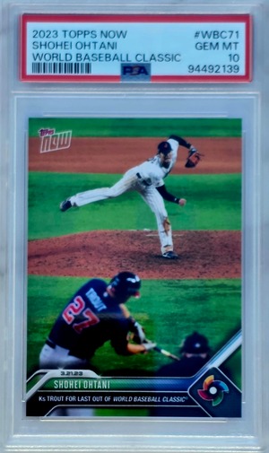 Shohei Ohtani versus Mike Trout 2023 WBC Gem-MT 10