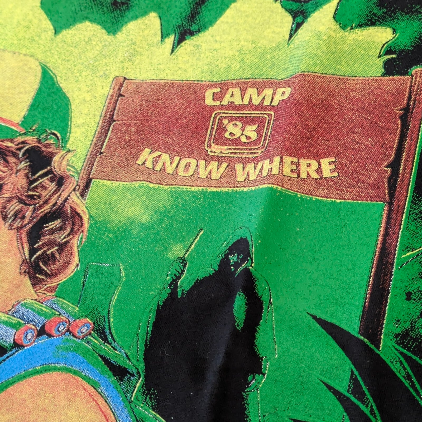 【 Stranger Things / ストレンジャーシングス  】ダスティン&スージー Camp Know Where / Tシャツ〚アメリカン雑貨 アメトイ〛