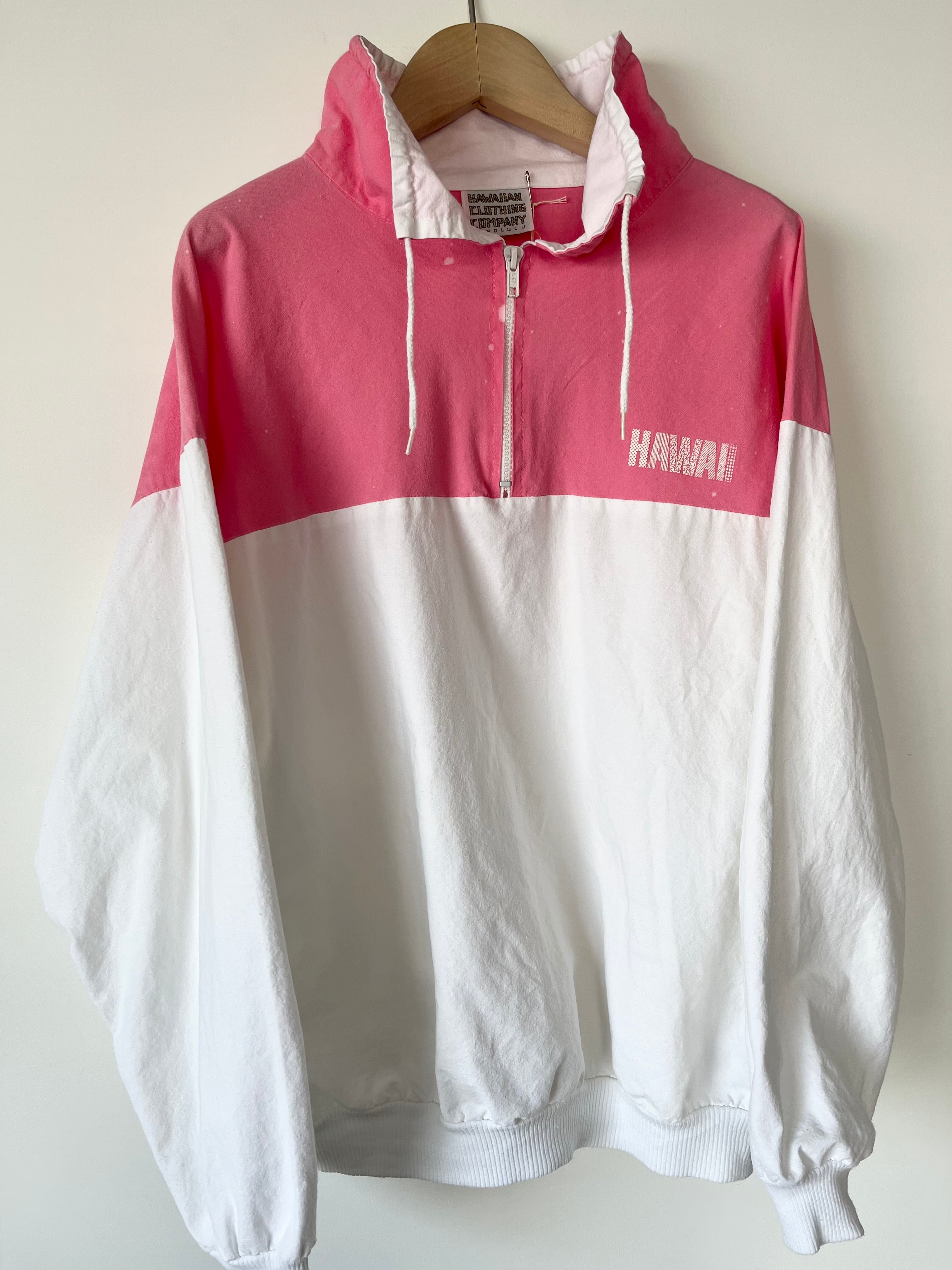 古着 made in USA ハーフジッププルオーバー HAWAII