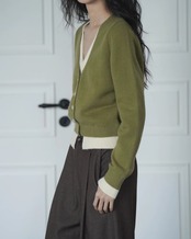Fake layered Cardigan　T20275