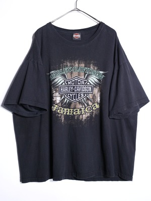 ”Harley-Davidson” XXL over silhouette Jamaica tee