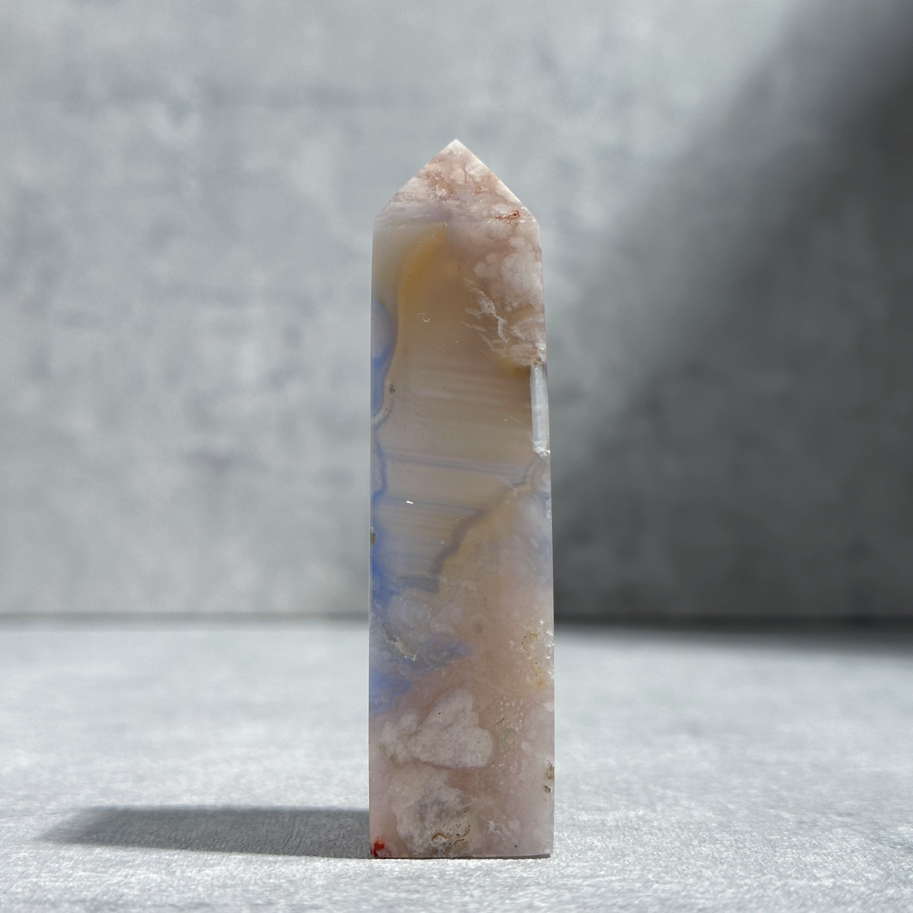 ブルーフラワーアゲート タワー型 13◇Blue Flower agate◇天然石