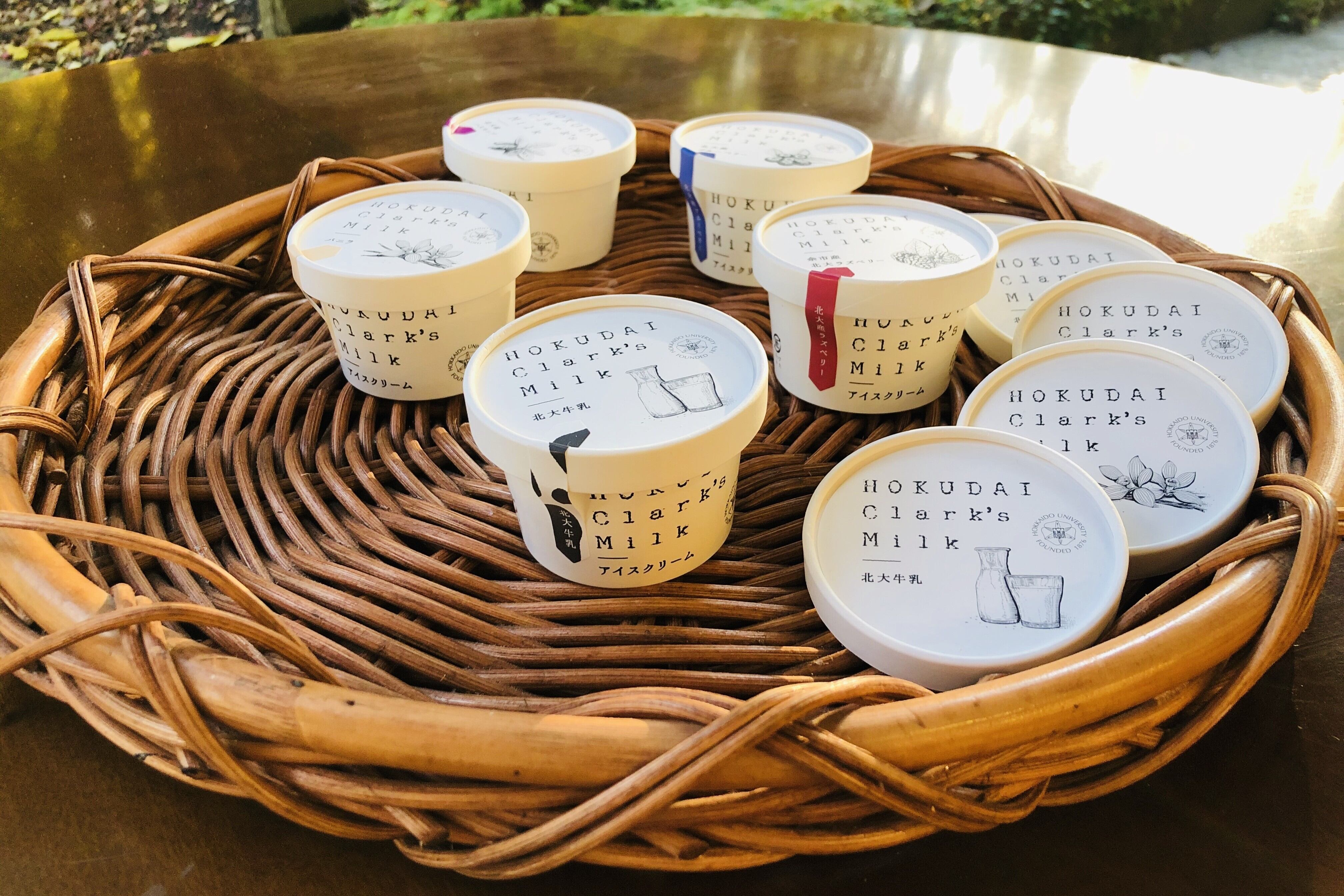 冷凍】HOKUDAI Clark's Milk アイスクリーム5個セット | 北大マルシェ