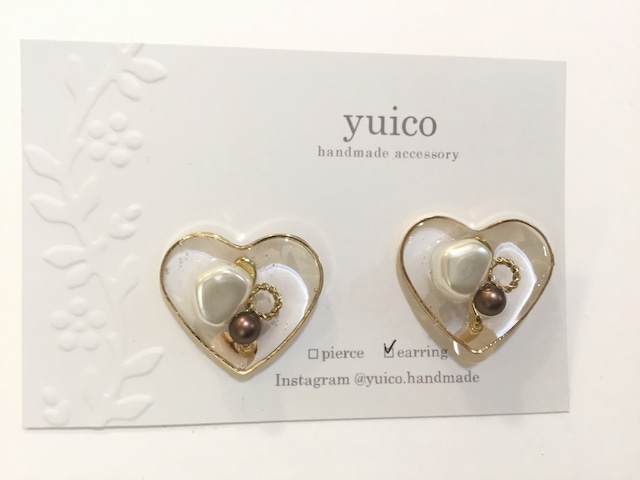 yuico ハートのイヤリング