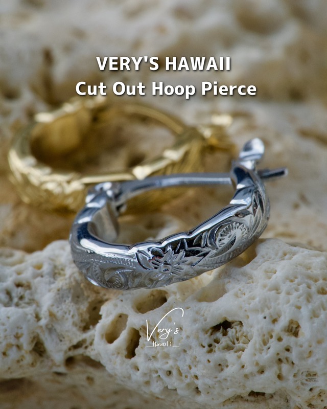 Cut Out Hoop Pierce 316L【Very's Hawaii】《両耳セット》