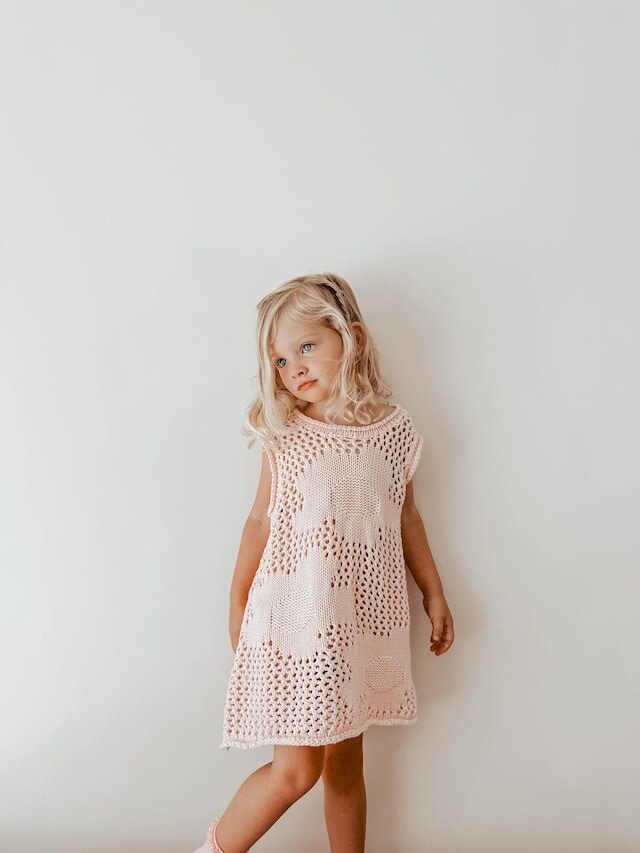 【即納】送料無料　BELLE & SUN Crochet Beach Dress/ Cherry Blossom