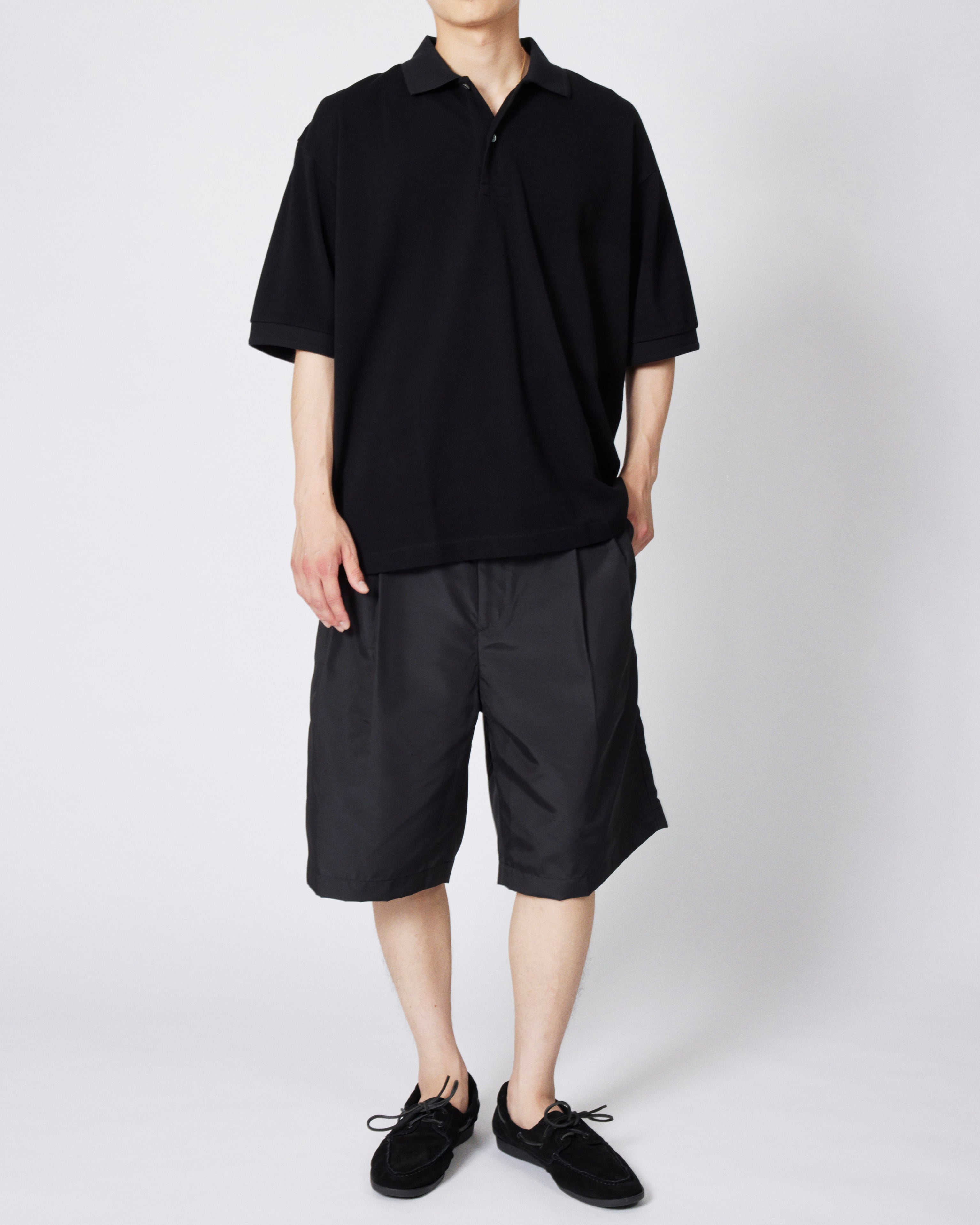 everyone piquet polo shirt (BLACK) | everyone