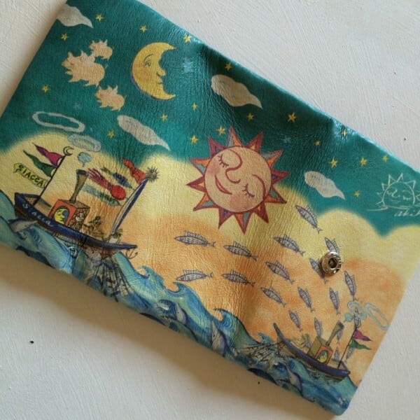 長財布（太陽と月と船乗り）