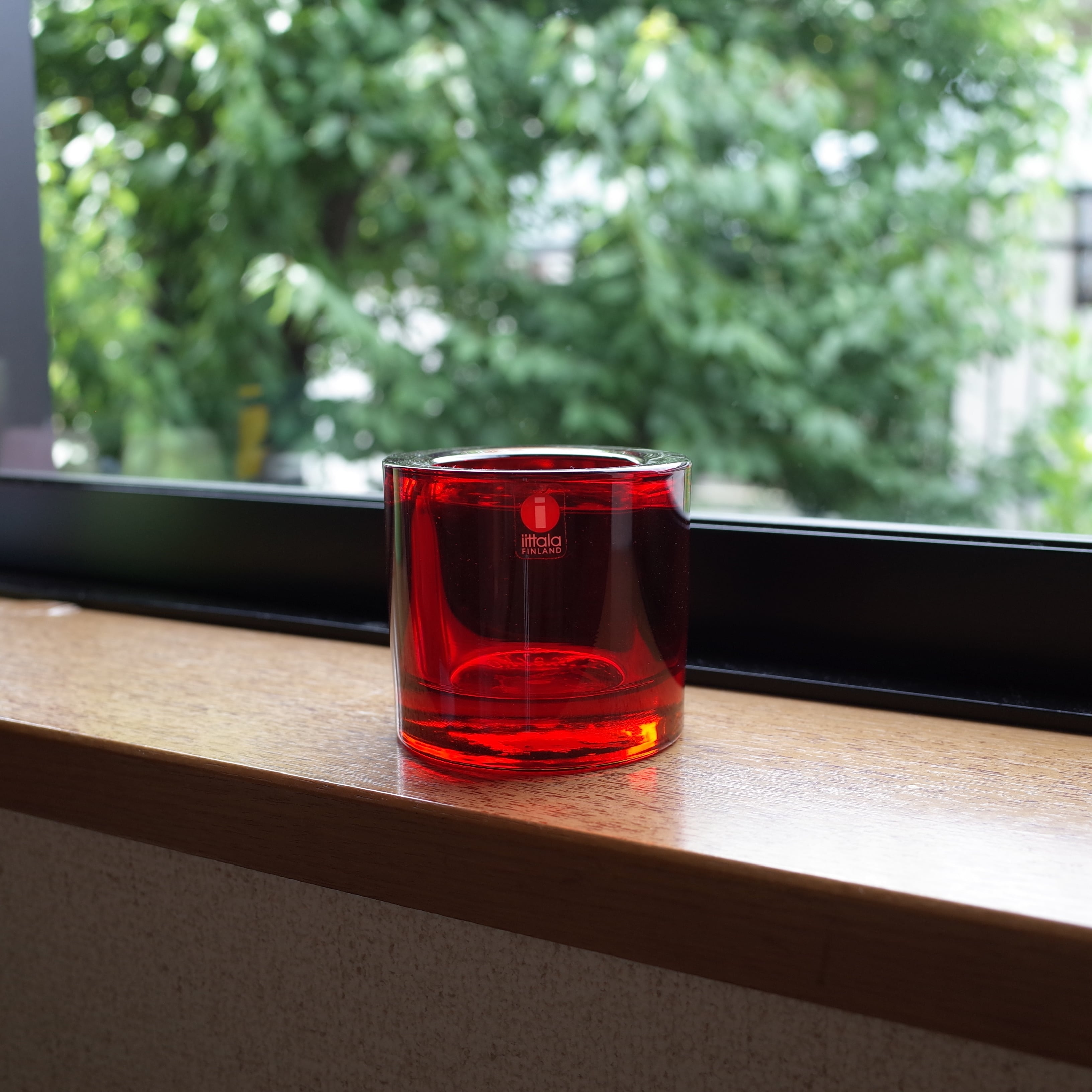 ［iittala×marimekko］kivi レッド キャンドルホルダー