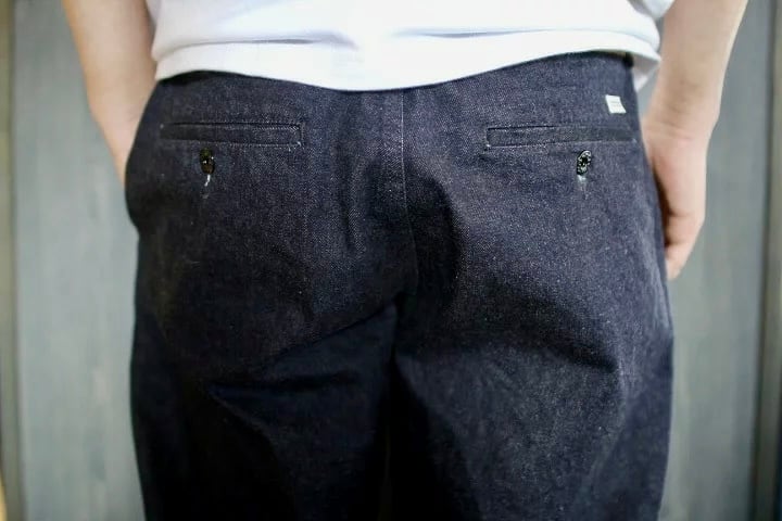 NEW]DENIMTROUSERS [INDIGO] 13.5ozセルビッチデニムトラウザーズ, 赤