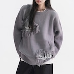 knit mid length tops / l1009