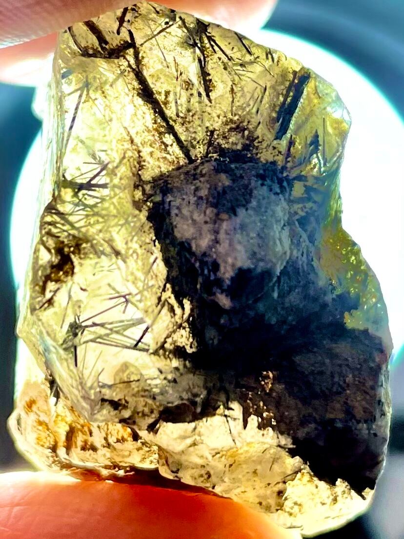 42) 聖石ザギ・マウンテンクオーツ「スピリット・ブルー&ゴールド」ブルーターラ