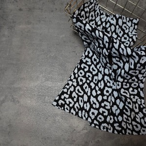 adult｜leopard flare pants