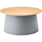 ラウンドテーブルL PT-991GY PT-991WH テーブル 丸 サイドテーブル センターテーブル ナイトテーブル おしゃれ シンプル 異素材 ポリプロピレン 室内 ホワイト グレー シンプル 白 灰