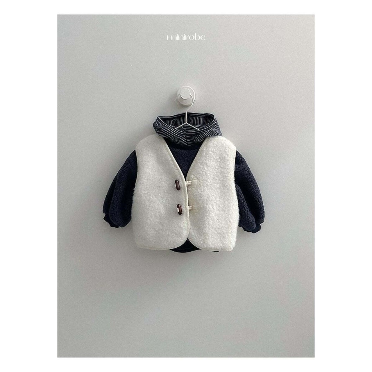 【取寄】minirobe ダンブルフードスウェット｜冬服｜韓国子供服