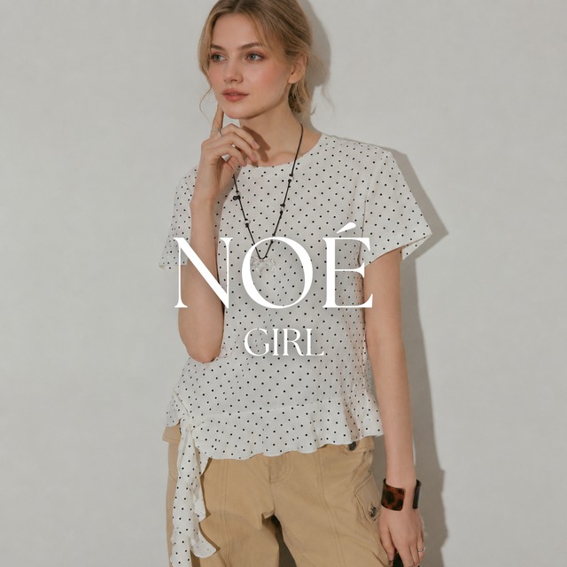 petit dot frill tops