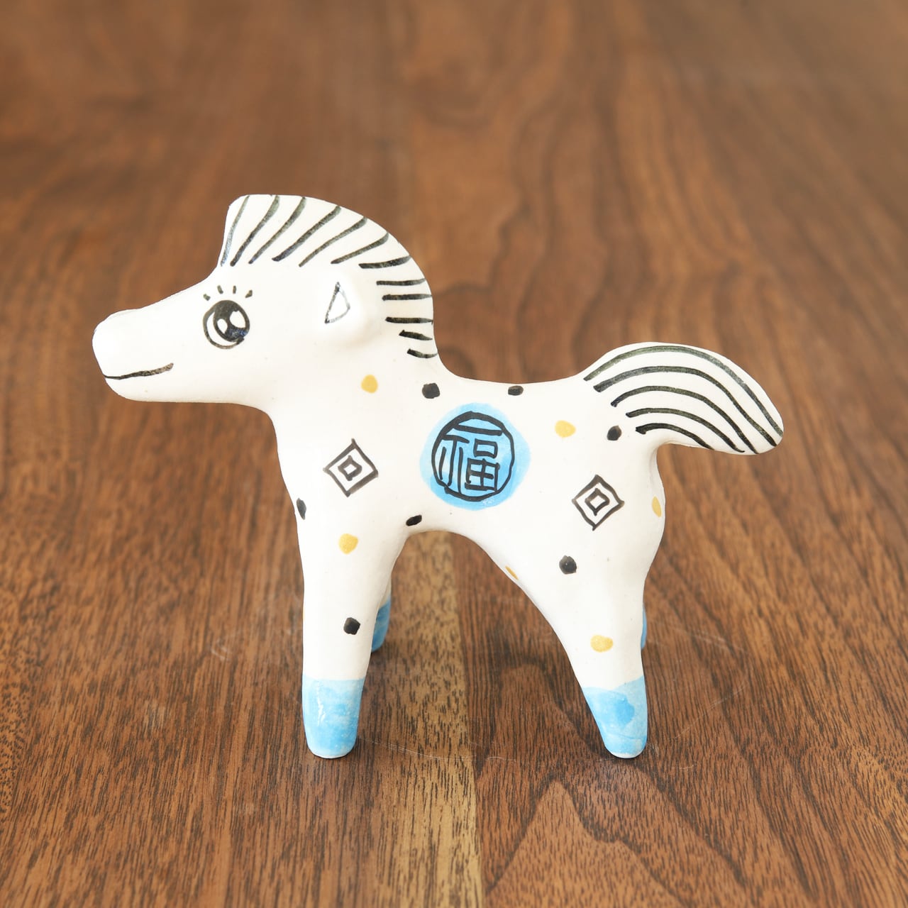 山口祥治 干支フィギュア 午(ウマ)「ウマジャロウ UJ-131」 工房:喜鶴製陶(有田焼)