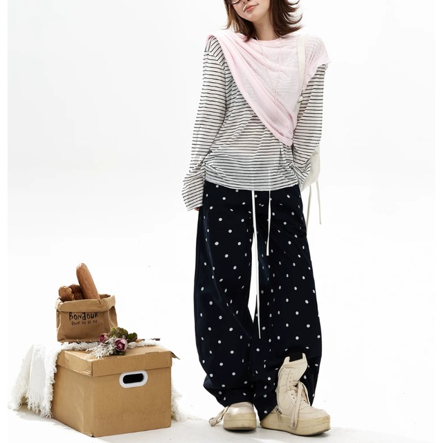 border layered long tee　ボーダーレイヤードロングティー　J2128