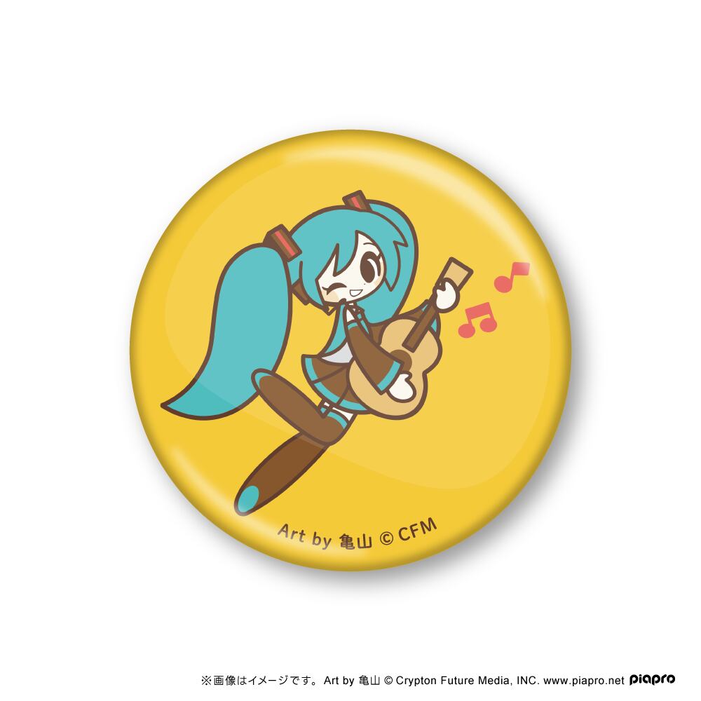 初音ミク 缶バッジ（ギター） | アウリン ONLINE SHOP