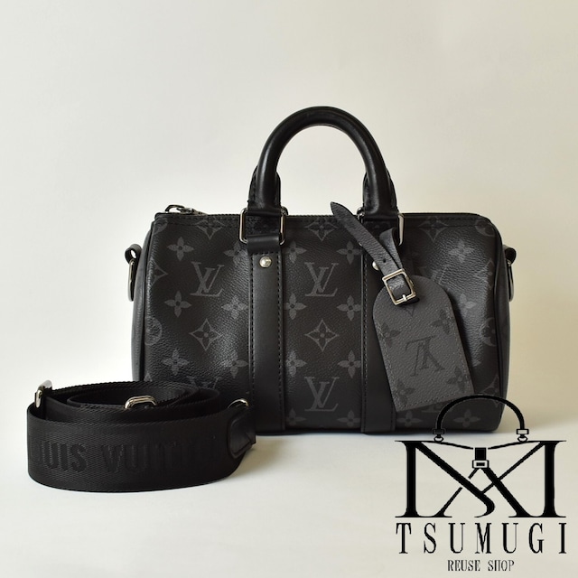 LOUIS VUITTON ルイヴィトン モノグラム エクリプス キーポル バンドリエール 25 ハンドバッグ ２wayバッグ M46271