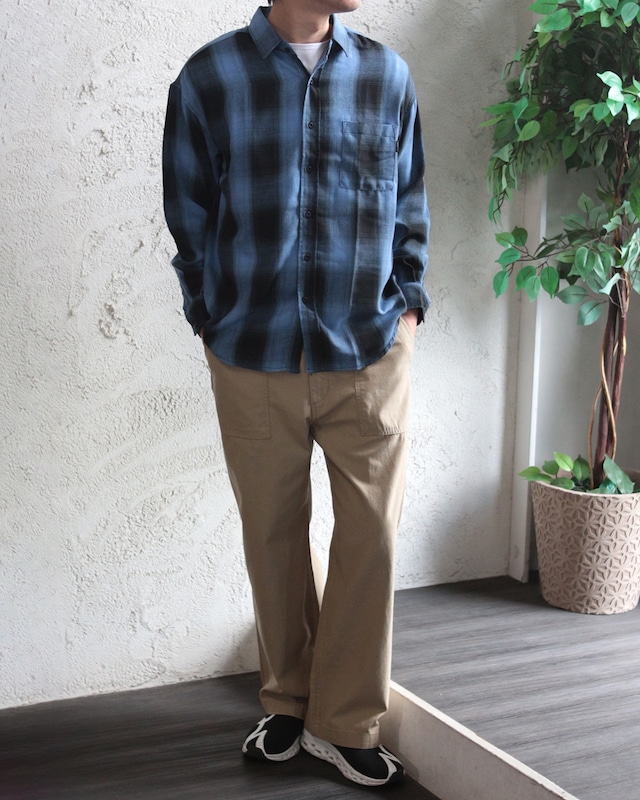 【select】バックチノ ワイドフィット ベイカーパンツ　(261004)