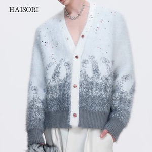 (NEW) ビジュー・グラデーションシャギーカーディガン