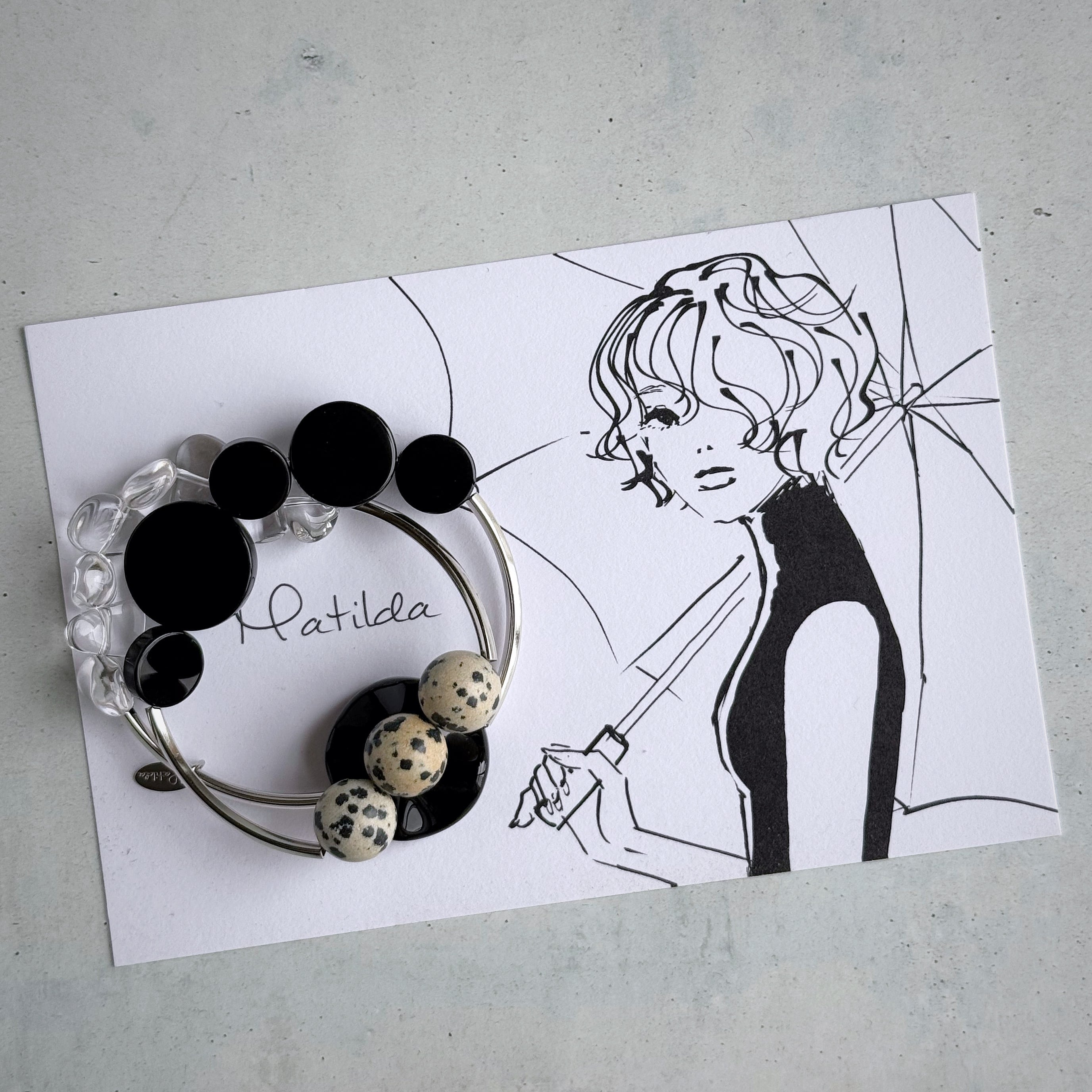 layered bracelet(モノトーン)