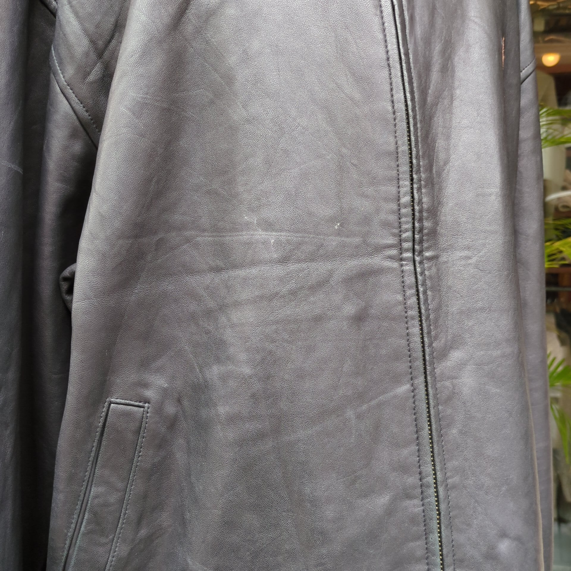 90's “Ralph Lauren” Leather drizzler jacket zip up 90年代 “ラルフ