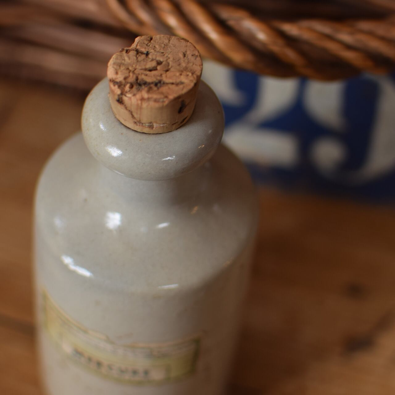 陶器の薬品ボトル | Brocante de La Cocotte （フランスアンティーク
