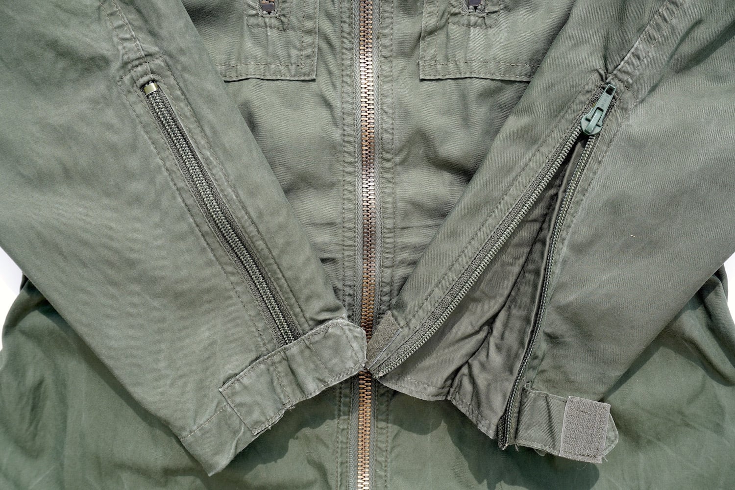1980's [FRENCH AIR FORCE] フライトスーツ オリーブ 実寸(men's L程度
