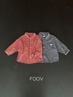 【予約】※foov check shirt/S-JM