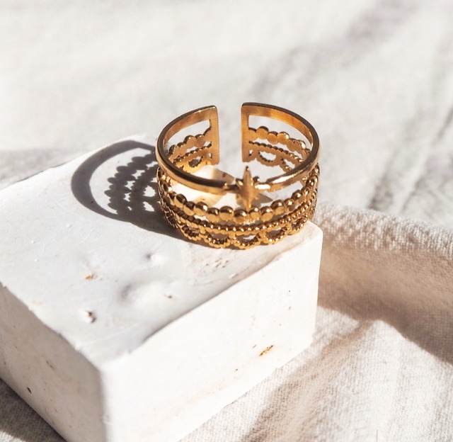 Bohemian layered ring