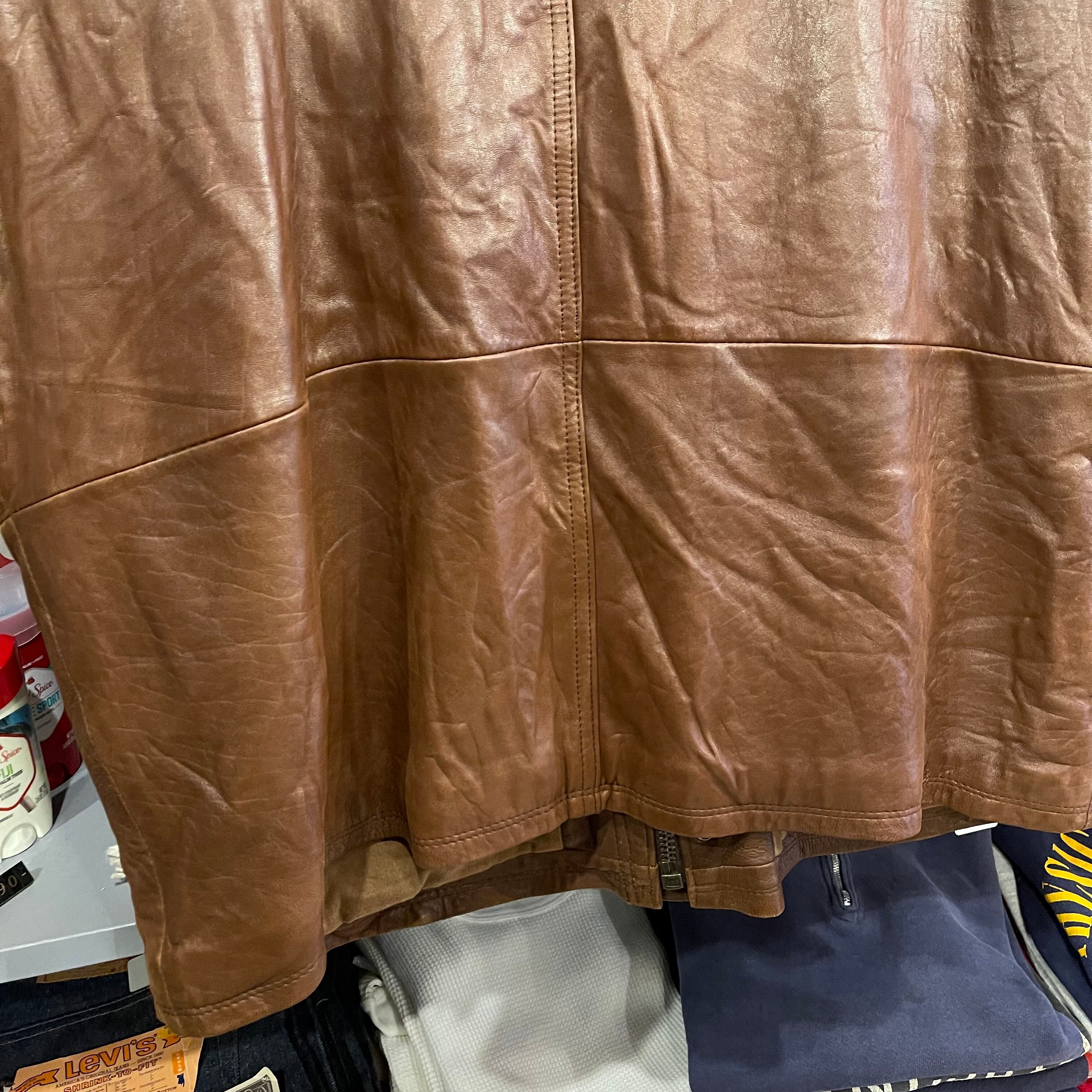 90s ORVIS Leather Vest | VOSTOK