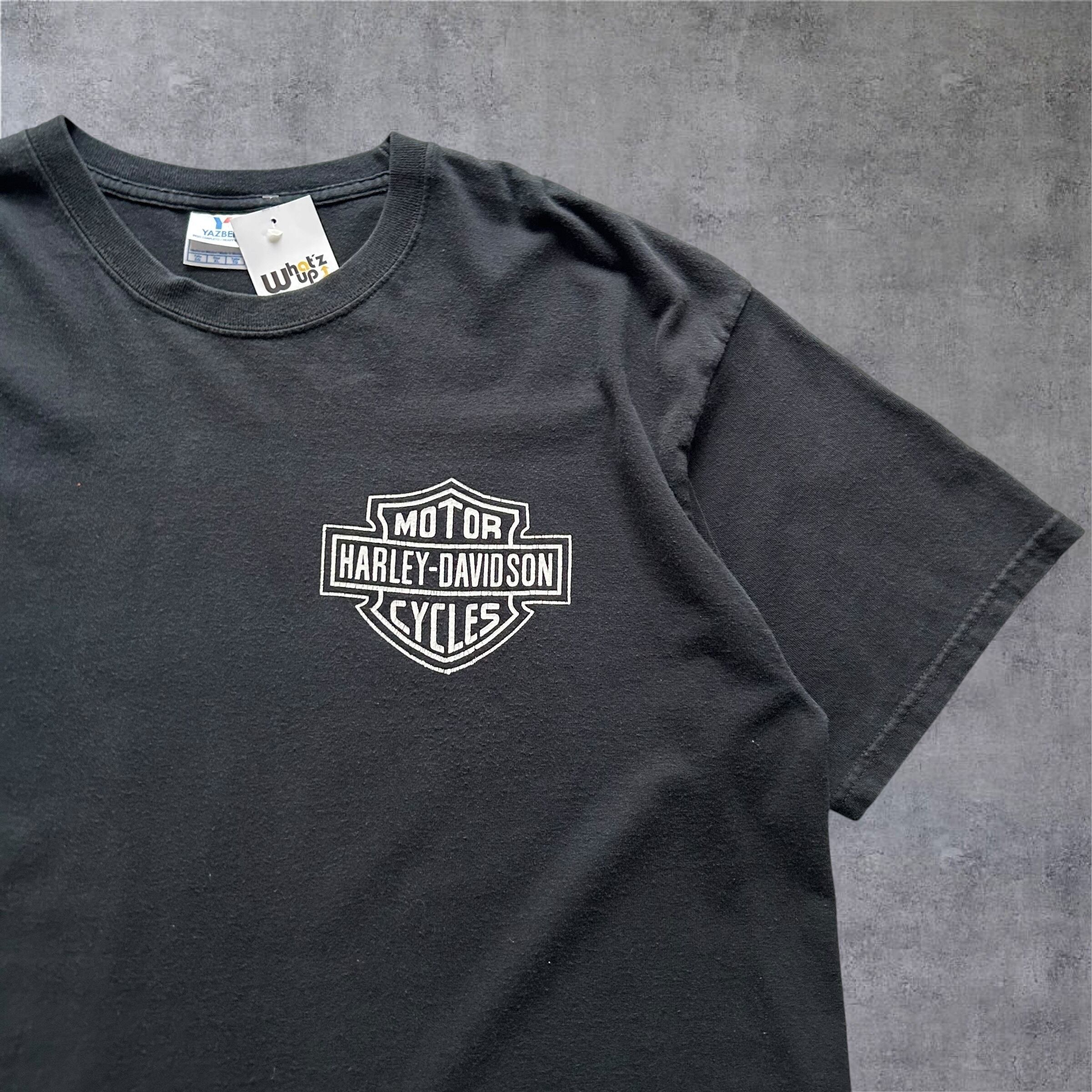 00s HARLEY DAVIDSON skelton tee M 6669