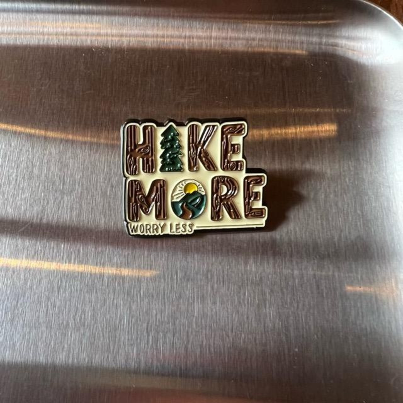 TOPANGA Jewelry pin brooch HIKE MORE | present gift　