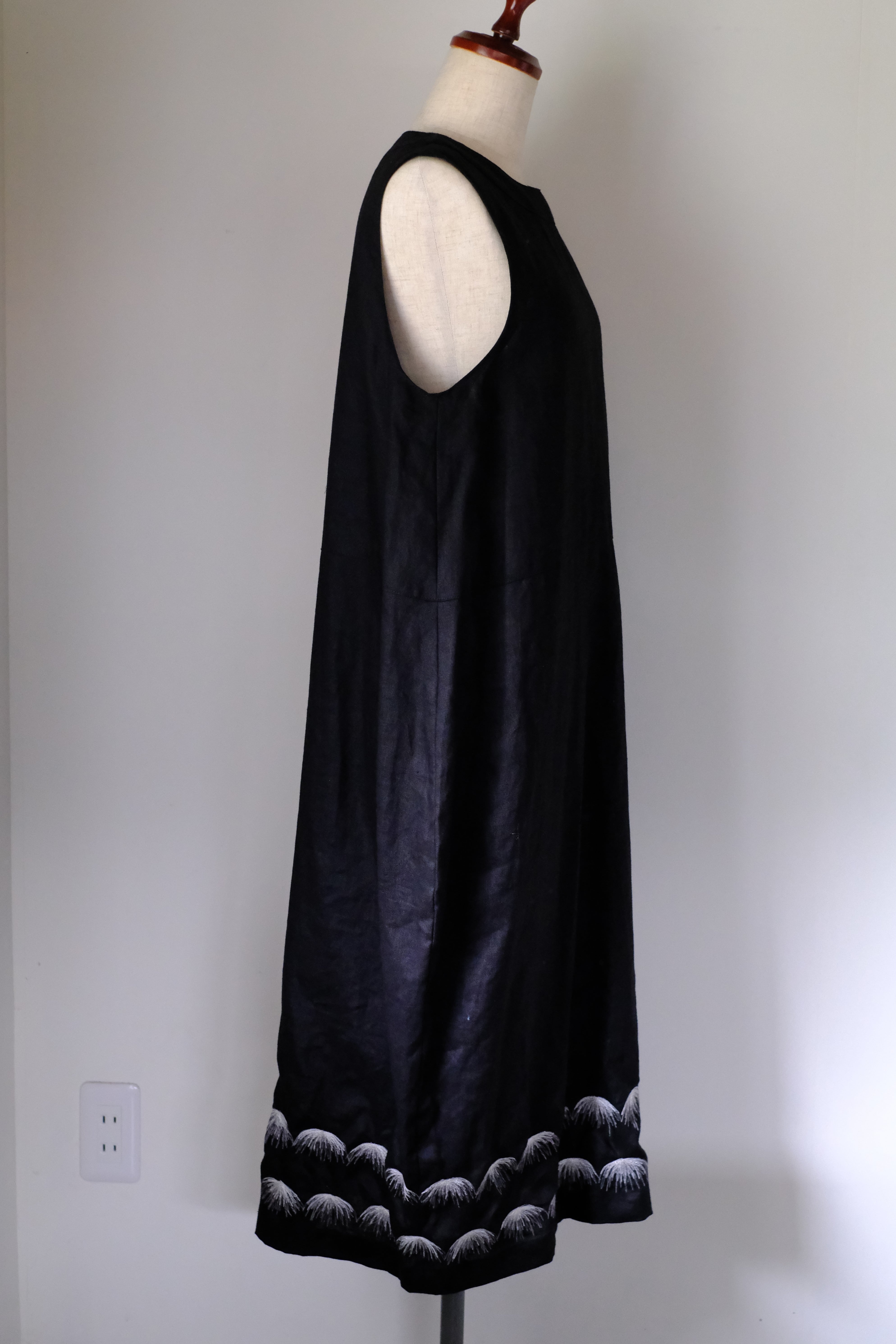 コクーンワンピース　cl-017(BK)